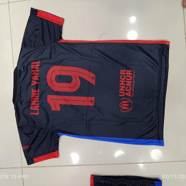 Limine yamal fc barcelona football  kit for kid away