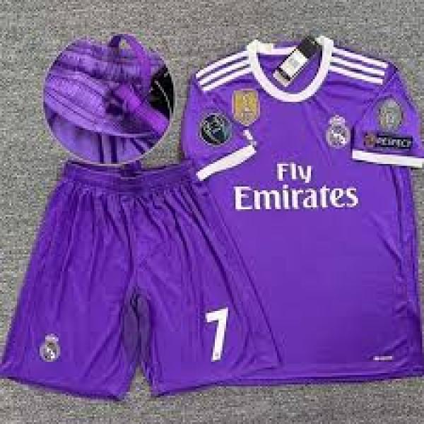 Cristiano RONALDO 7 Real Madrid Purple Kids Kit