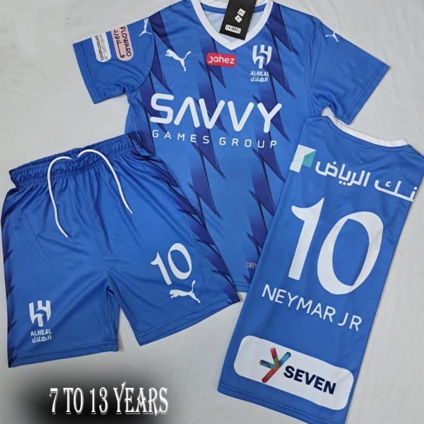 Alhilal footbal kit for  Kids Neymar #10